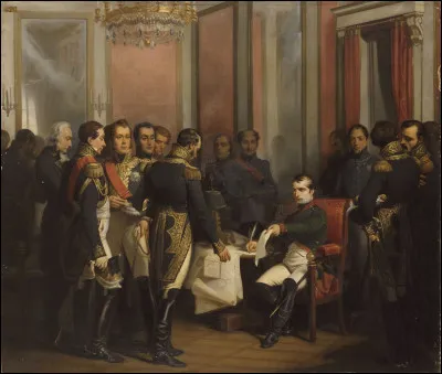 Quel événement a entraîné la première abdication de Napoléon en 1814 ?