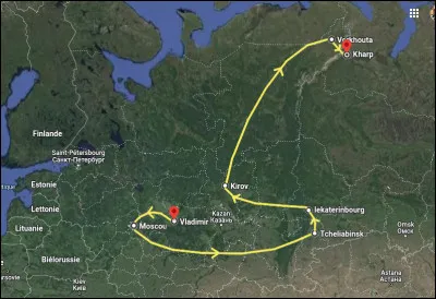 Pour finir, on aura noté le "fabuleux parcours" de cet homme - aux frais de la princesse - conduit à son dernier lieu de vie. Ce transfert d'environ 5 000 km aura duré...