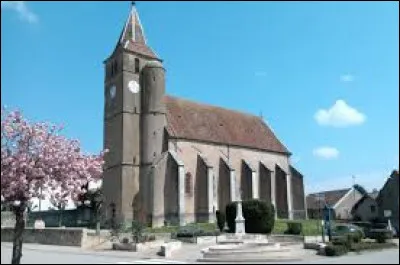 Voici l'église Saint-Pierre, à Jouhe. Village de Bourgogne-Franche-Comté, dans l'aire d'attraction Doloise, il se situe dans le département ...