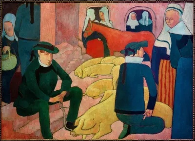 On termine ce quiz par "Le Marché aux cochons" qui nous est offert par l'artiste :