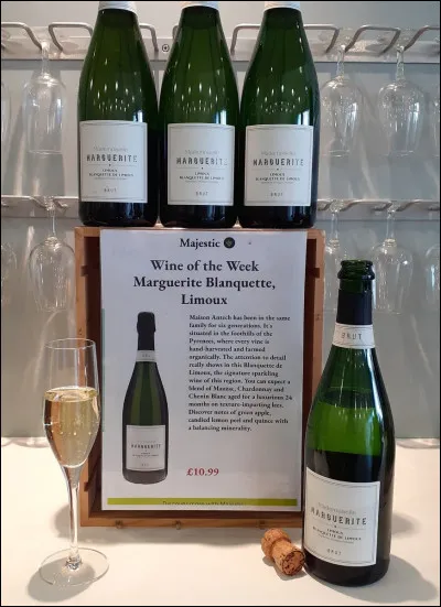 On donne le nom de "blanquette" au vin blanc mousseux de la ville de Limoux.