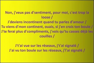 La chanson dont provient ce texte existe-t-elle ?