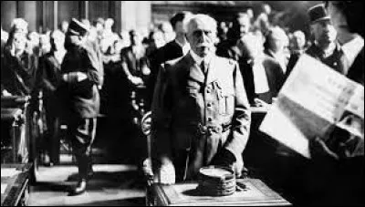 Ce 23 juillet, s'ouvre le procès de Pétain devant la haute cour de justice : c'était en ...