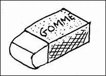 Comment traduit-on 'gomme' en anglais ?