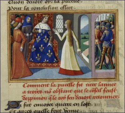 Ce 25 février, a lieu à Chinon la rencontre de Jeanne d'Arc avec le dauphin Charles : c'était en ...