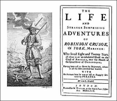 Ce 25 avril, paraît Robinson Crusoé, roman d'aventures de Daniel Defoe : c'était en ...