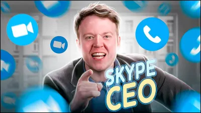 De quelle couleur est le logo de Skype ?
