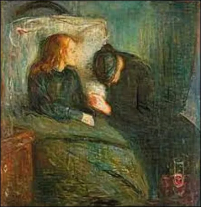 Entre 1885 et 1886, quel expressionniste a peint ce tableau intitulé ''L'Enfant malade'' ?