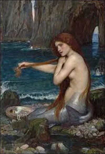 Datant de 1900, ''Une Sirène'' est une toile préraphaéliste. Quel peintre a peint cette créature à la chevelure rousse ?