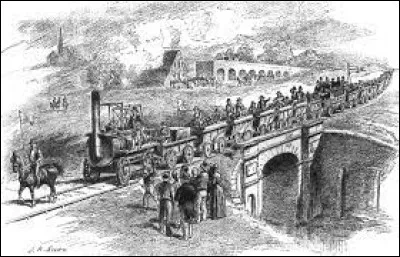 Ce 27 décembre, la première ligne de chemin de fer à utiliser des locomotives à vapeur et à transporter des voyageurs est mise en service ; la ligne, longue de 40 km, reliait Stockton-on-Tees à Darlington : c'était en ...