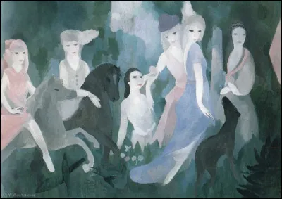 Qui a peint cette toile représentant la vie au château ?