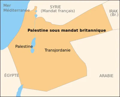 Ce 29 septembre, le mandat britannique sur la Palestine entre en vigueur : c'était en ...