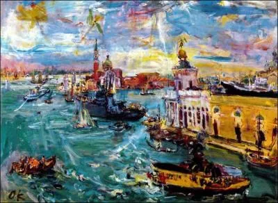 Quel peintre autrichien a ralis 'Venise, Dogana' ?