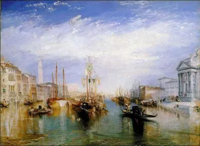 Quel peintre anglais a reprsent 'Le grand Canal' ?