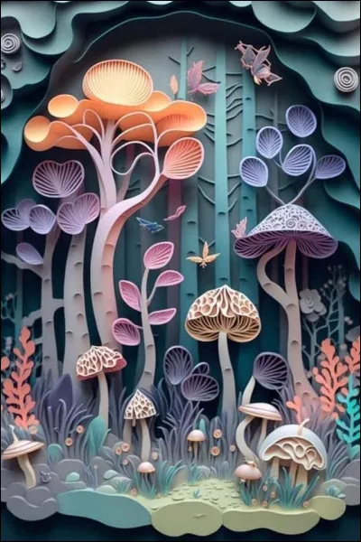 Le laccaire améthyste est un très joli champignon ressemblant un peu à ceux de l'image, mais quelle est sa couleur ?