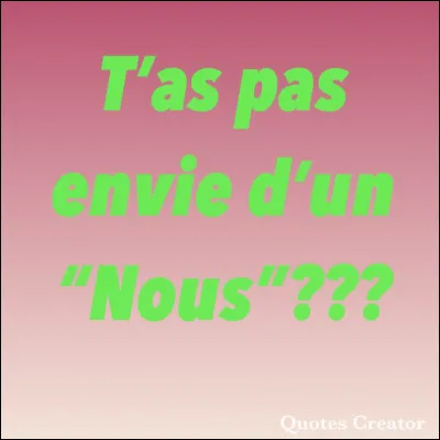 Quel duo interprétait "Besoin de toi, envie de rien" ?