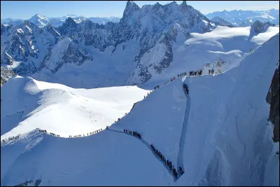 Où se trouvent la Vallée Blanche et la mer de glace ?