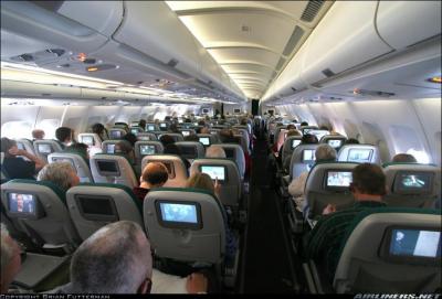 Dans quel avion de Aer Lingus cette photo a-t-elle t prise ?