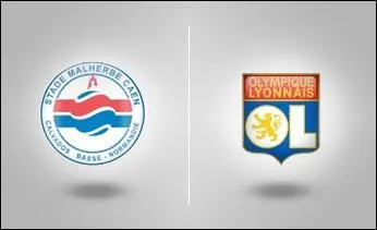 Quel joueur a marqu les deux buts lyonnais lors de la dfaite  Caen ( 2 - 3) ?