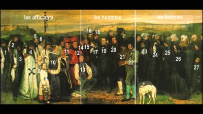 À quel peintre faut-il attribuer le tableau intitulé "Un enterrement à Ornans" ?