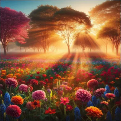 Le parfum envoûtant des fleurs [...] l'air frais du matin.