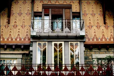 Il fait la décoration de cette maison en 1907. Quel est le style donné à cette habitation ?
