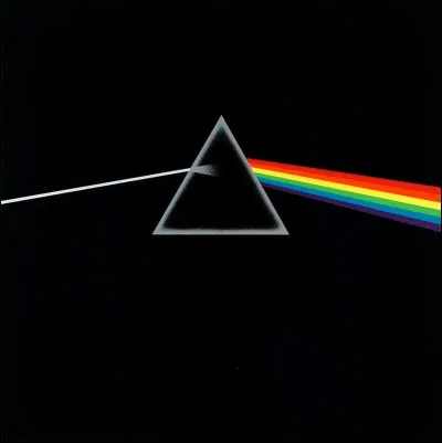 Pink Floyd : sur la photo ci-dessus, on voit la couverture de l'album The Dark Side Of The Moon.