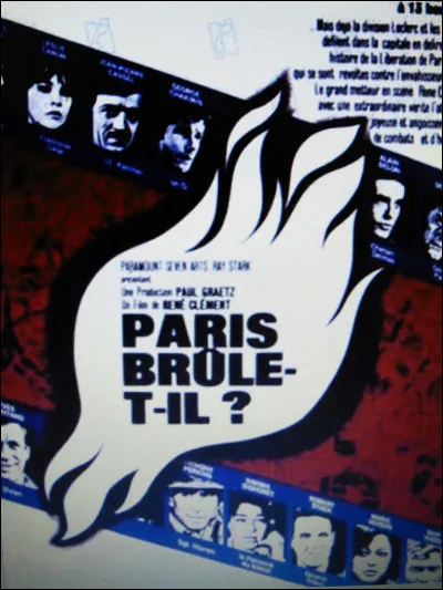 Alain Delon et Jean-Paul Belmondo sont deux acteurs du film "Paris brûle-t-il".