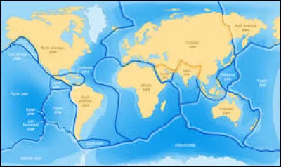 Laquelle de ces propositions n'est pas un argument pour prouver la tectonique des plaques ?