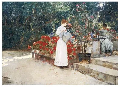 1859-1935 - En 1886, il séjourne à Paris pour étudier à l'Académie Julian. Dans les années soixante, il est considéré comme "un génie abandonné" et fait l'objet d'une attention particulière de la part du président Obama qui installe l'une de ses uvres dans le bureau ovale. Quel est ce peintre graveur impressionniste américain ?