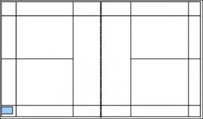 Le volant tombe dans la zone bleue, il est jug ' in '