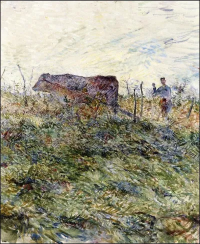 Qui a peint "Le labour dans les vignes" ?