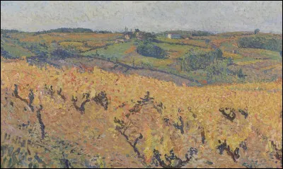 Qui a peint "Vignes en automne, Quercy" ?