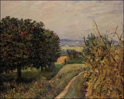 Qui a peint "Dans les vignes à Louveciennes" ?