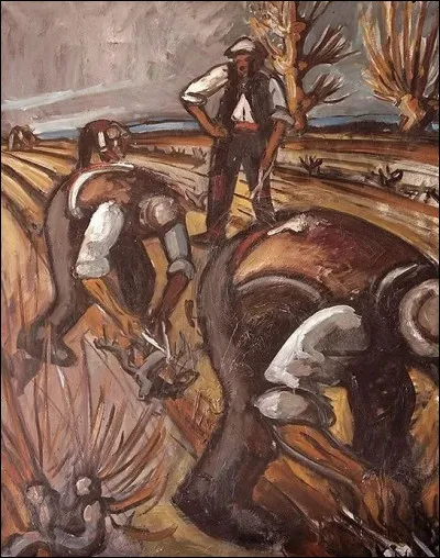 Qui a peint "Tailleurs de vignes" ?