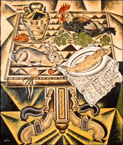 Qui a peint "La Table (nature morte au lapin)" ?