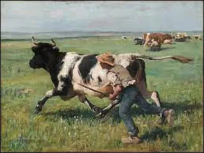 À quel naturaliste doit-on ce tableau nommé ''La Vache échappée'', en 1885 ?