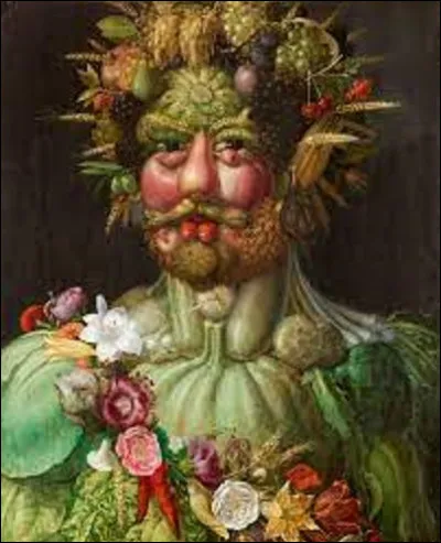 Et on clôt notre balade picturale en cherchant un maniériste. En 1590, quel artiste a réalisé cette toile intitulée ''Vertumne (Rodolphe II) '' ?