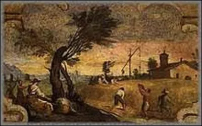 Vers 1617, quel baroque italien a exécuté cette toile nommée ''La Moisson'' ?