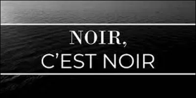 La chanson "Noir c'est noir" a-t-elle été interprétée par Eddy Mitchell ?