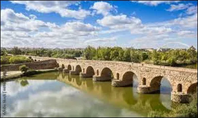 Quel est ce fleuve que franchit le pont romain de Merida, en Espagne ?
