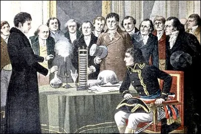 Lorsque Volta fait sa démonstration devant Napoléon en 1804, il ne pensait pas que son invention tombait pile ! Quel était son prénom ?