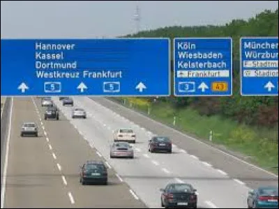 Quelle est la limitation de vitesse sur les autoroute en Allemagne ?