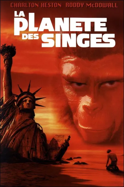 Quel acteur joue le rôle principal dans la première adaptation cinématographique du film "La Planète des singes" ?