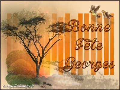 Le 23, on fait la bise aux Georges ! Lequel est associé au temps de vivre ?