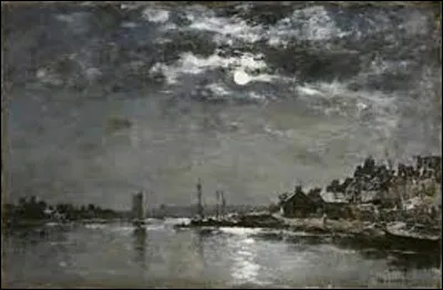 Vers 1860, lequel de ces trois impressionnistes a peint ce tableau nommé ''Marine, effet de lune'' ?
