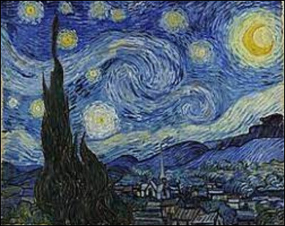 On débute notre voyage lunaire en cherchant un postimpressionniste. En juin 1889, quel artiste a réalisé ce tableau intitulé ''La Nuit étoilée'' ?