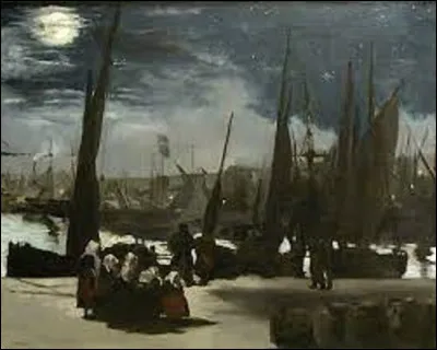 Lequel de ces trois impressionnistes a réalisé, en 1868, ce tableau nommé ''Clair de lune sur le port de Boulogne'' ?