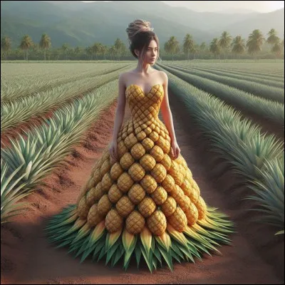 Le designer est fier de sa création à la fois délicate et fruitée ! Quel cri d'enthousiasme entend-on ?