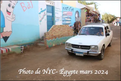 Quelle est cette voiture française adorée des Égyptiens pour sa robustesse, souvent utilisée comme taxi, une production Peugeot de 1969 à 1998 en Europe et jusqu'à 2005 dans d'autres pays ?